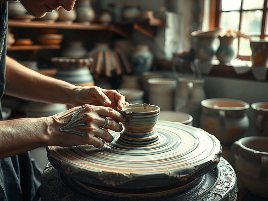 artisanal ceramic craftsmanship at the Made in Italy company Ceramic Art
